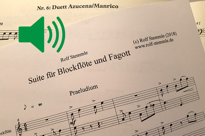 Rolf Stemmle :: Duett für Blockflöte und Fagott